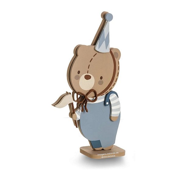 Enfeite Decorativo De Prateleira Urso Com Chapéu - Teddy - 115032