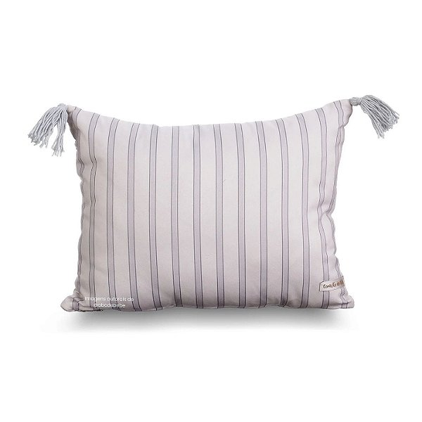 Almofada Estampada Listras Com Tassels - Teddy - 10008
