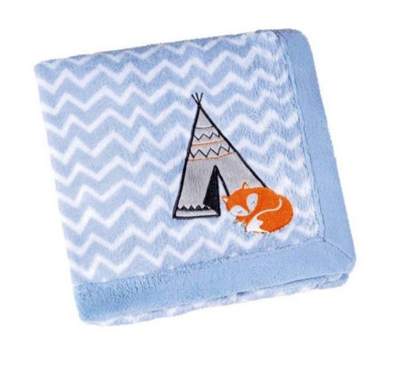 Manta Fleece - Raposa Azul