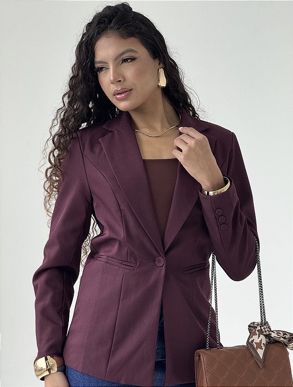 Blazer Vinho Elegante