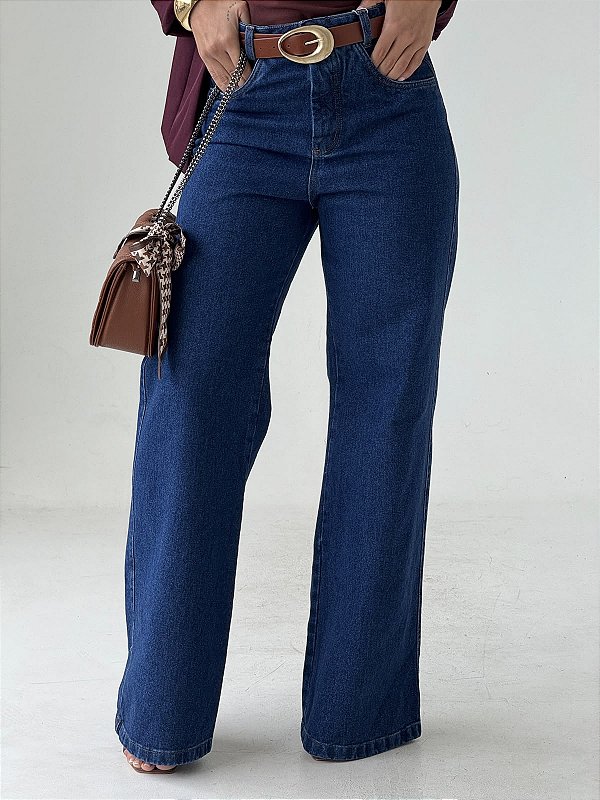 Calça Jeans Reta