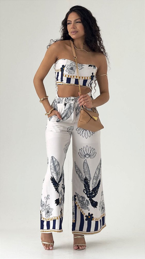Conjunto Estampado Tropical