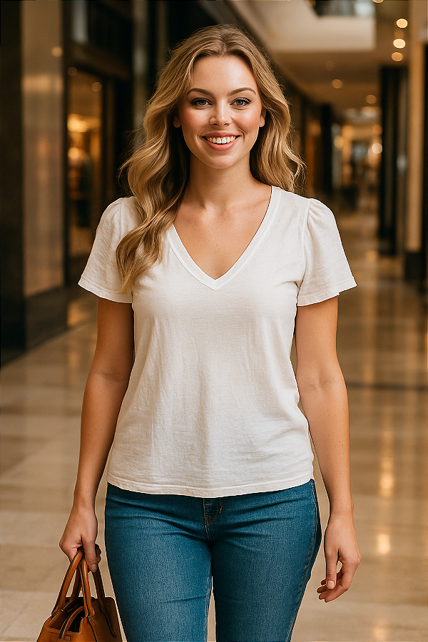 Blusa Branca Básica