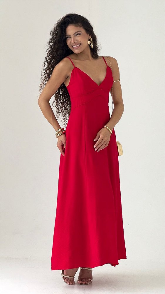 Vestido Longo Vermelho