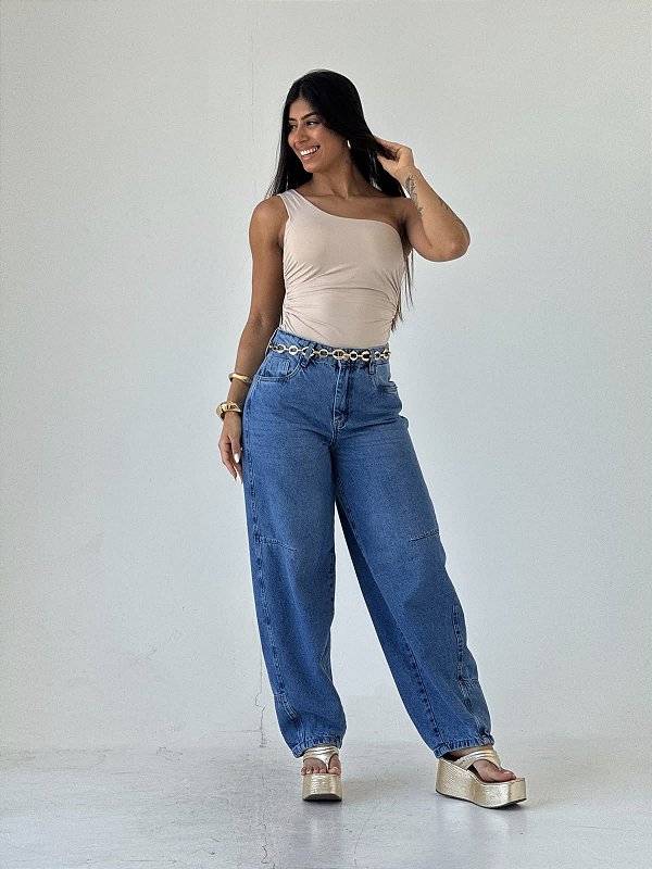 Calça Jeans Wide Leg