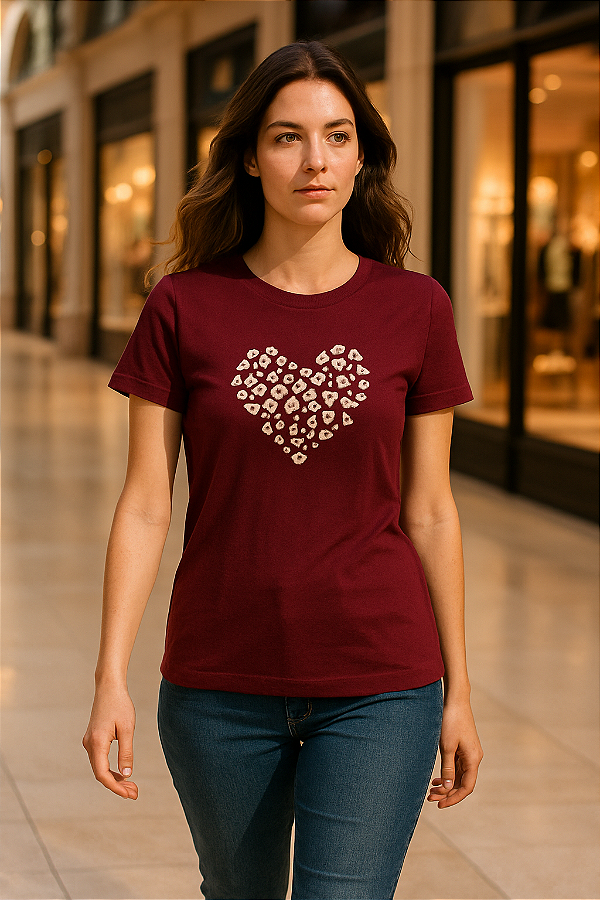 Camiseta Attitude Bordô