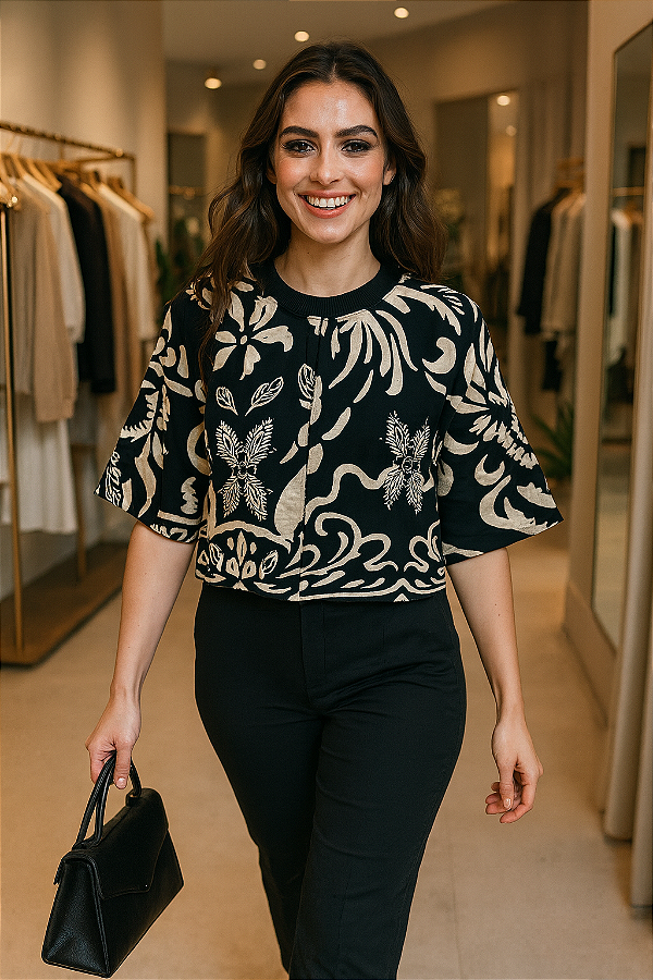 Blusa Estampada Floral