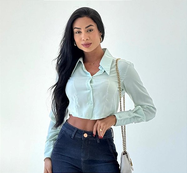 Cropped Social Verde Menta