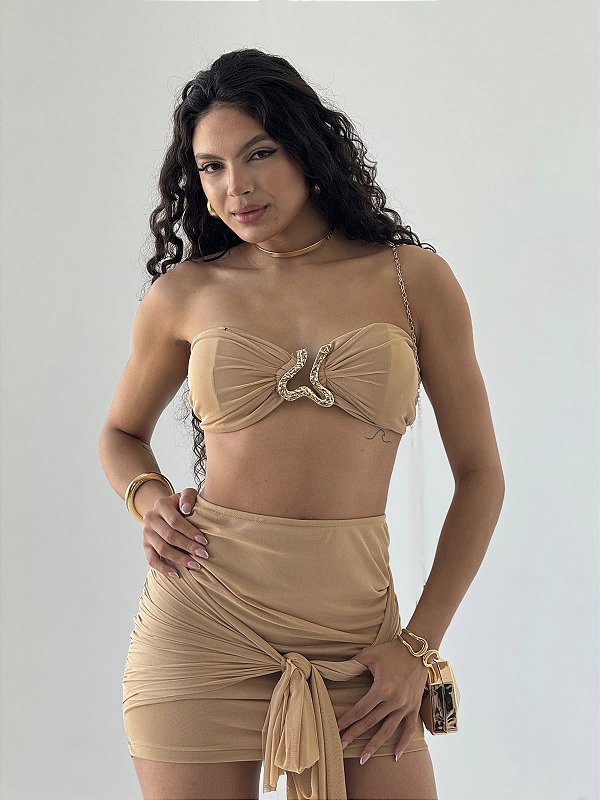 Conjunto Bege Elegante