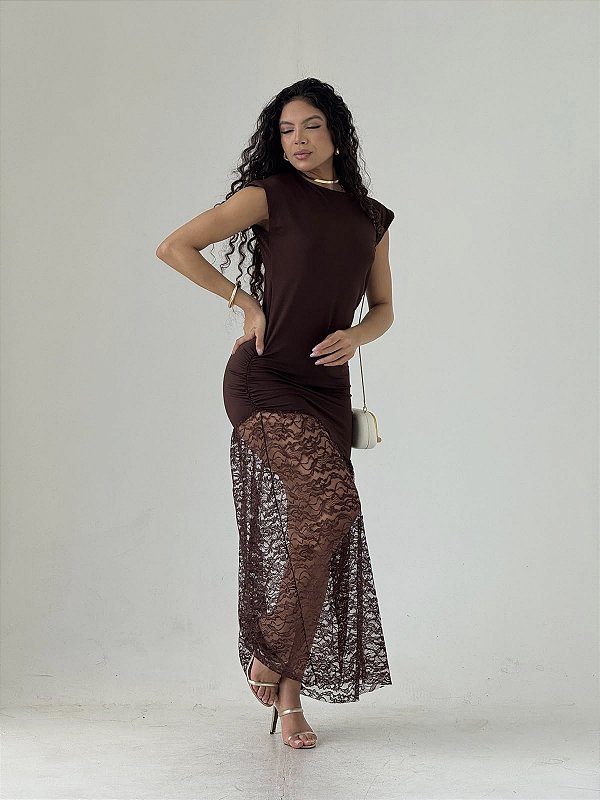 D354 VESTIDO LONGO SM  LANANY OFICIAL