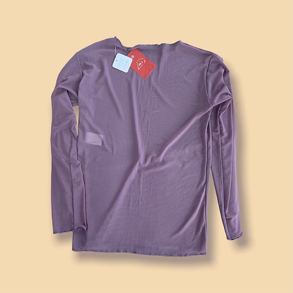 Blusa de tule lavanda