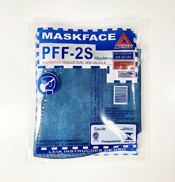 Respirador PFF2/VO (maskface) c/ válvula CA 38.953