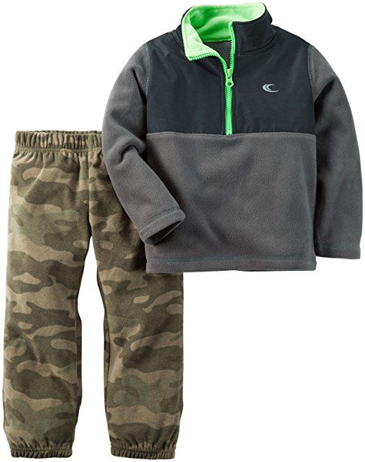 Conjunto 2 peças em fleece calça camuflada - CARTERS