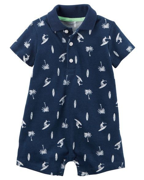 Romper azul marinho  Coqueiros - CARTERS