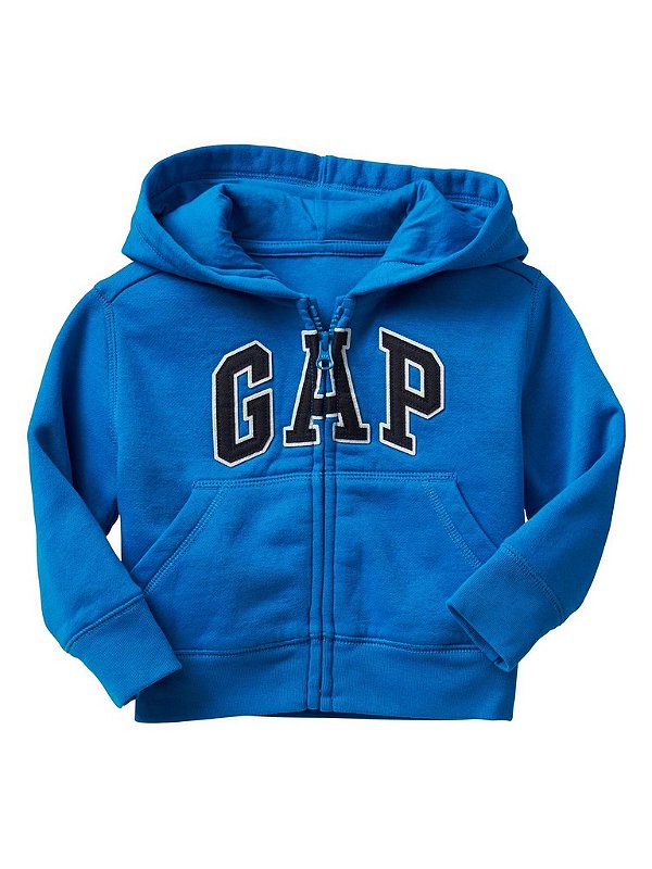 Casaco moletom flanelado com capuz Azul Royal - GAP