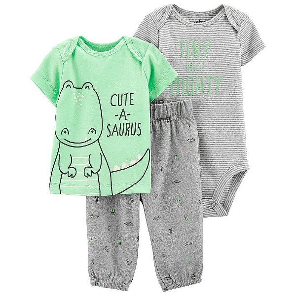 Conjunto Pequenos Dinossauro de 3 Peças Carter's