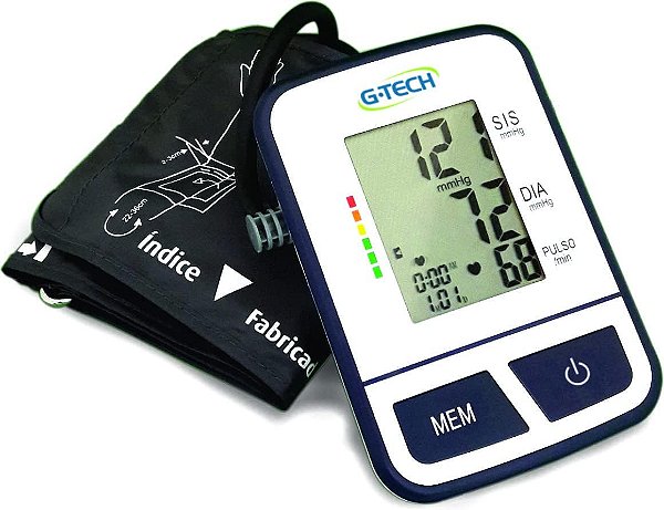 Aparelho de pressão digital automático de braço G-Tech BSP11