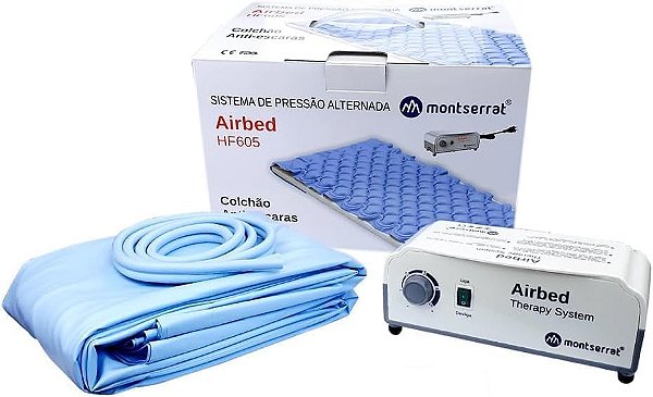 Colchão Pneumático Anti-escaras Montserrat HF6001 c/ Bomba de Pressão Alternada HF605 - 220V