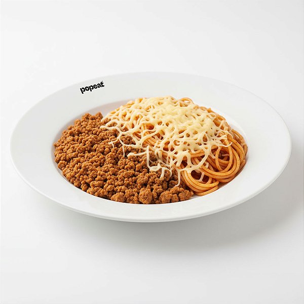 Patinho Moído com Spaghetti Integral, Molho de Tomate e Queijo Minas | 260g | EMG : 1_un