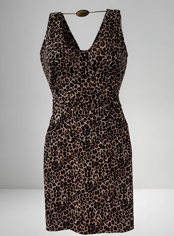 Vestido De Onça Curto