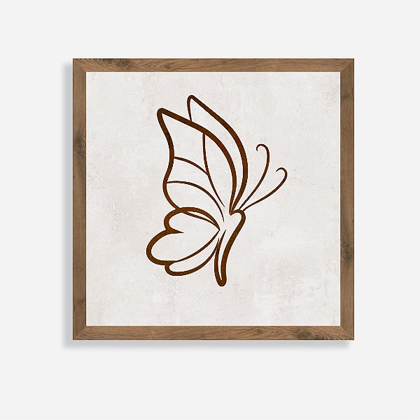 Quadro Rústico Borboleta