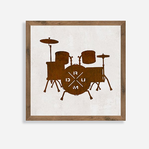Quadro Rústico Drum