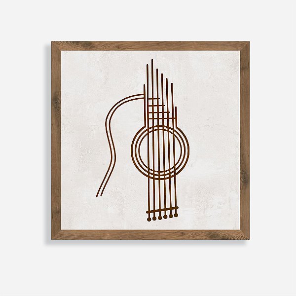 Quadro Rústico Violão