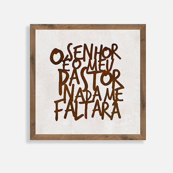 Quadro Rústico Salmos 23
