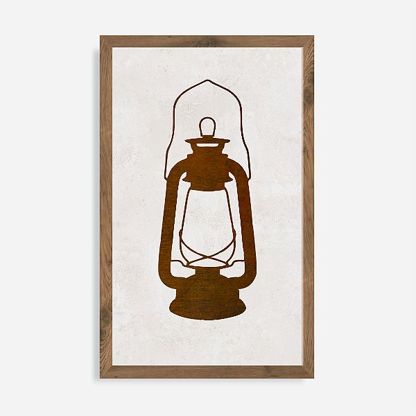 Quadro Rústico Candeia