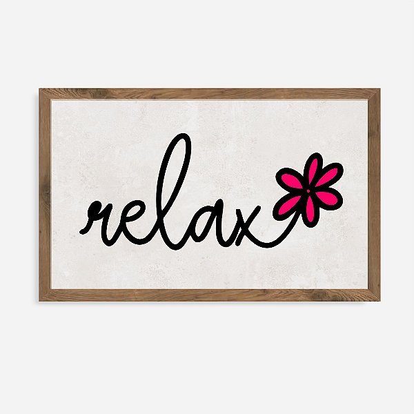 Quadro Rústico Relax
