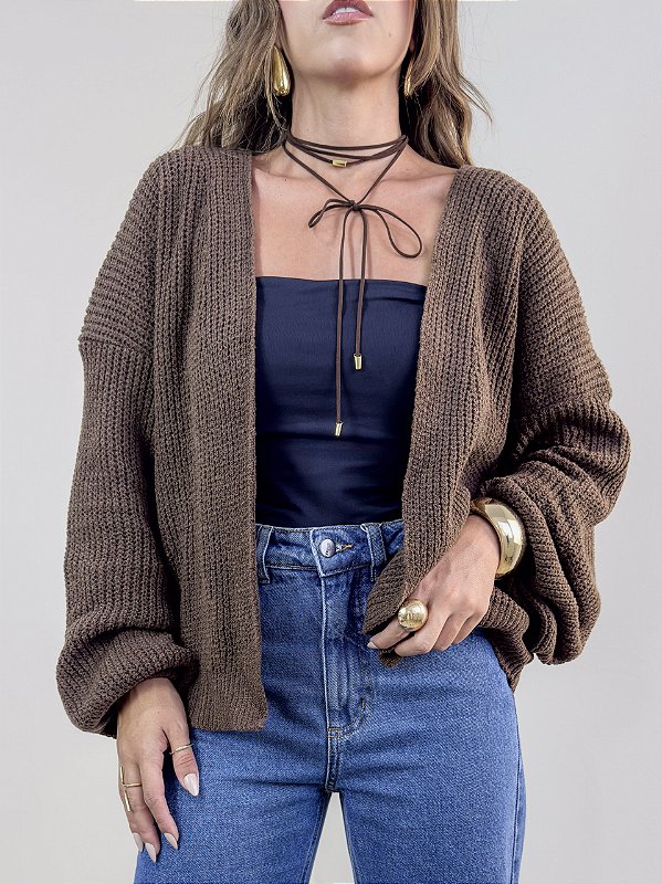 Tricot Julia Marrom
