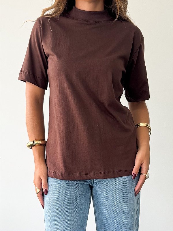 Tshirt Gola Marrom