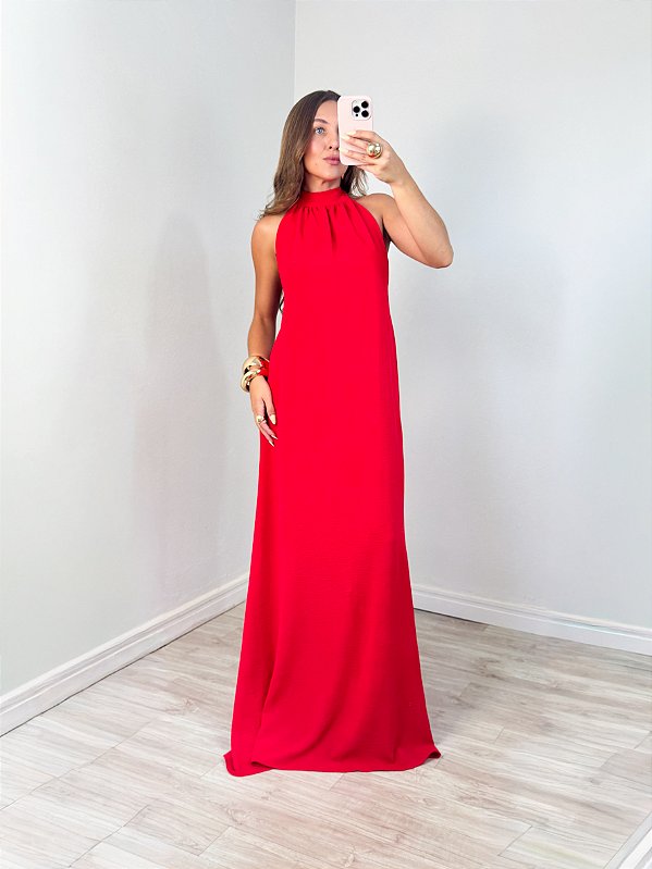 Vestido Finezza vermelho