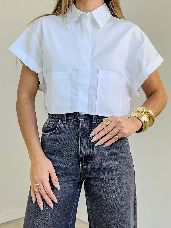 Camisa Cropped Matilde Off