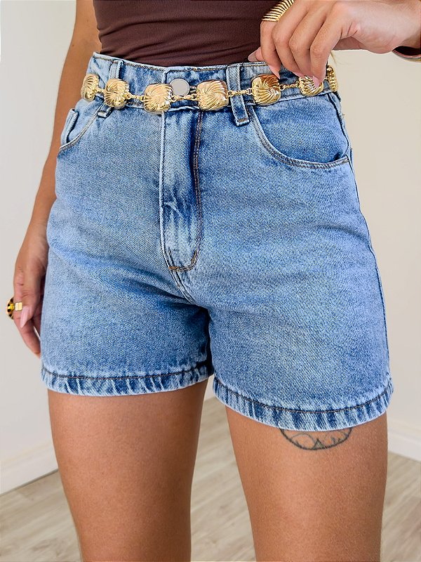 Short Jeans Escuro Basic