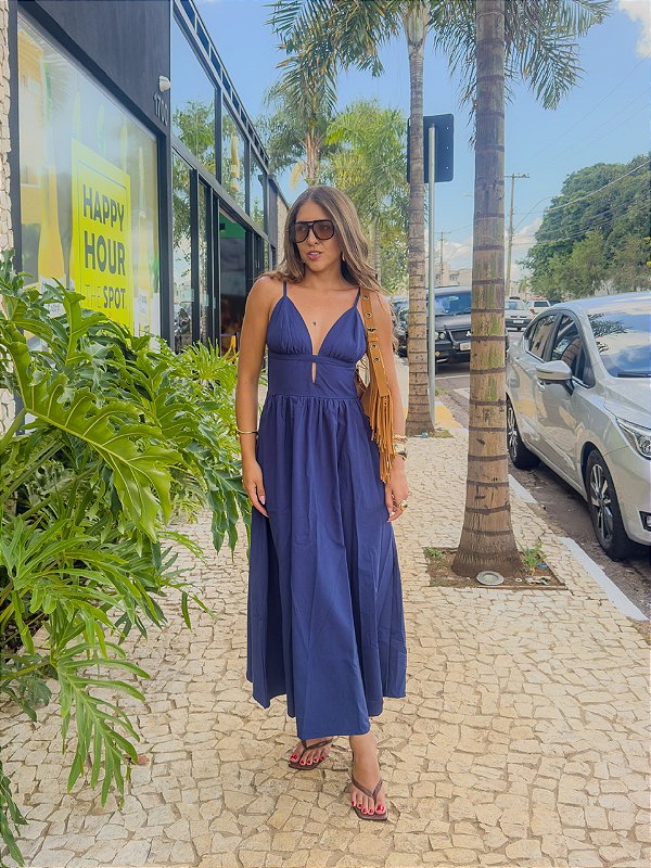 Vestido Bruna Azul Marinho