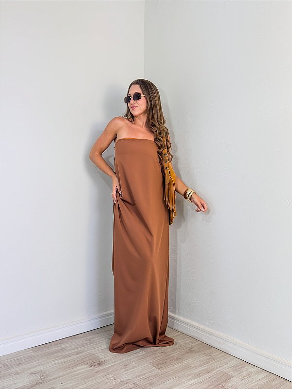 Vestido Gamboa Marrom
