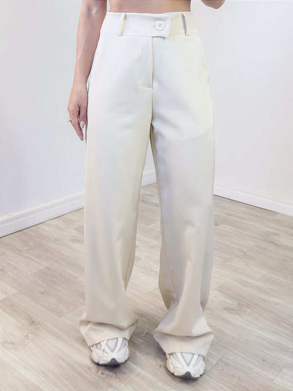 Calça Alfaiataria Vitoria Areia