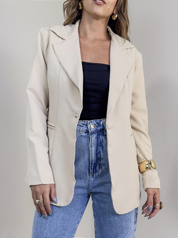 Blazer Alfaiataria Lais Areia