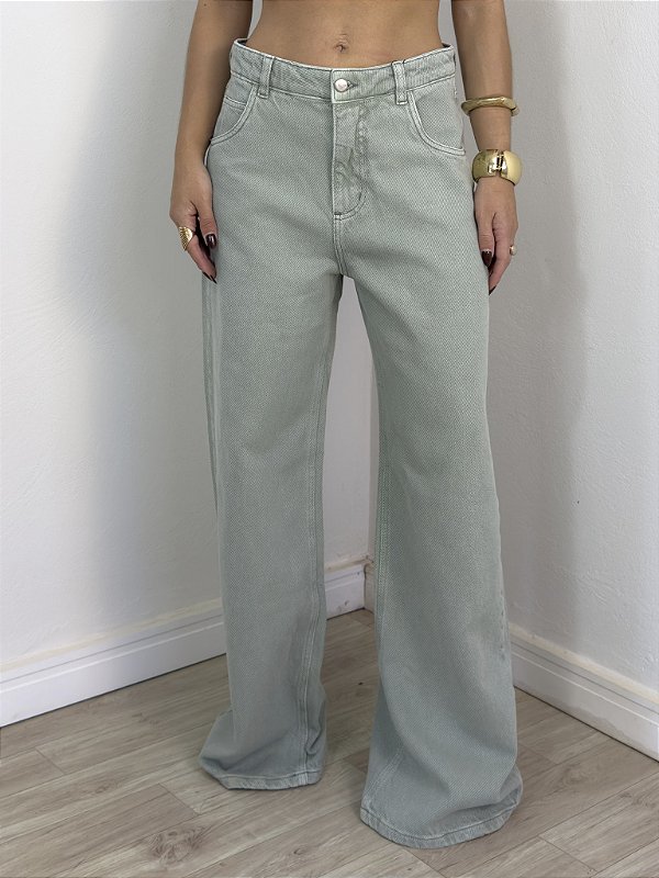 Calça Jeans Verde Menta
