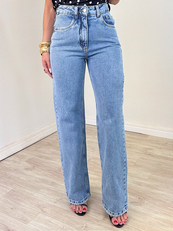 Calça Jeans Médio Reta