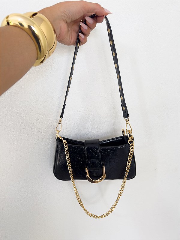 Bolsa Clover Mini Preta