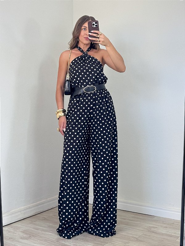 Conjunto Poá Alva Preto