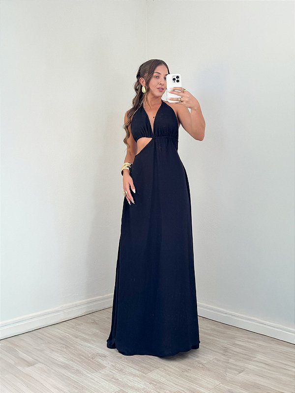 Vestido Clara Longo Preto