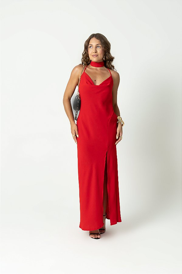 Slip Dress Alvore Vermelho