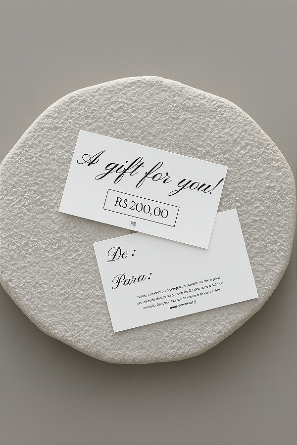 Cartão Presente R$200,00