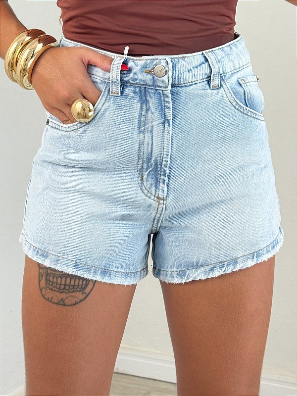 Short jeans mini claro