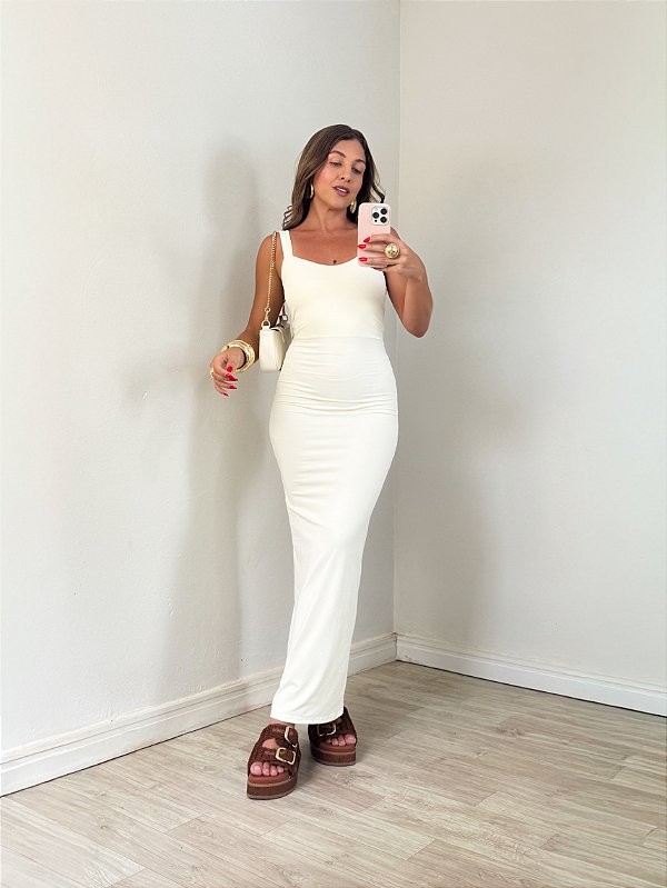 Vestido basic poliamida off