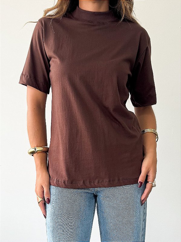 Tshirt Basic Marrom