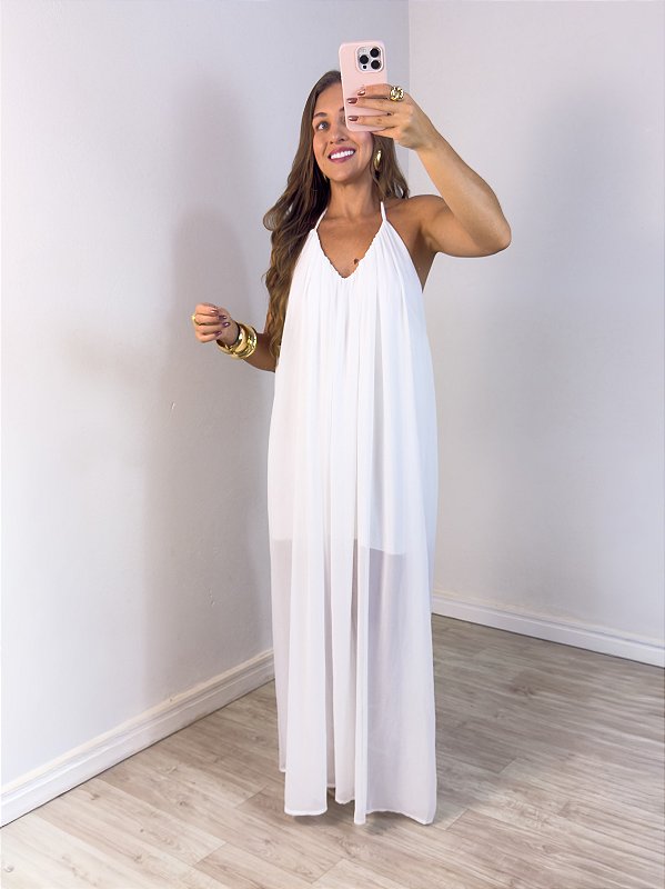 Vestido Fluido Chifon Zoe Off